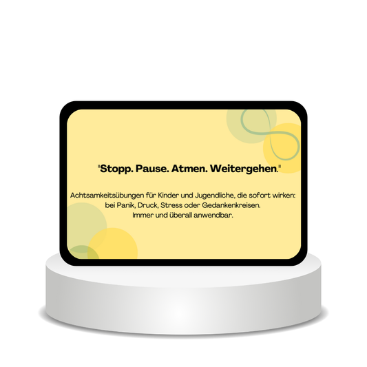 Stopp. Pause. Atmen. Weitergehen.